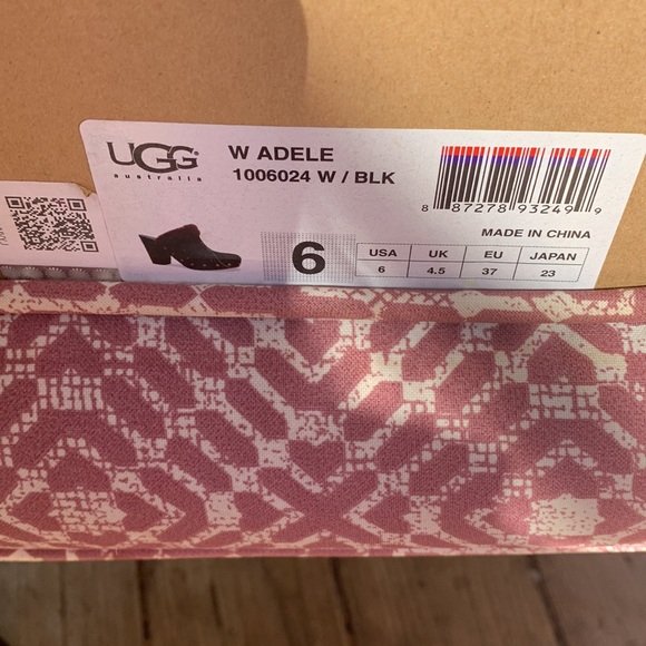 UGG Adele heeled Clog - As new with box US 6 - Picture 6 of 6